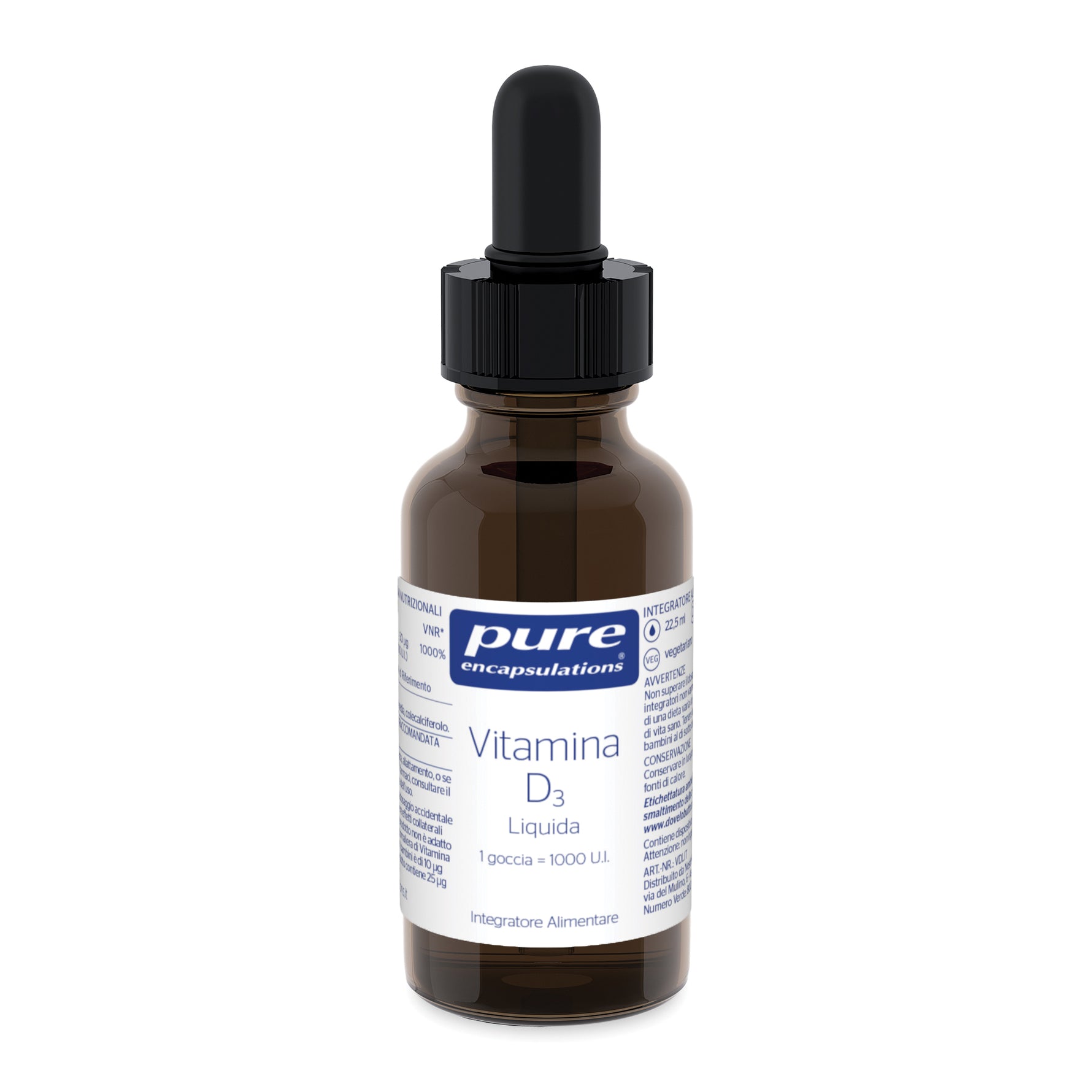 Pure Encapsulations Vitamina D3 Liquida 22,5ml
