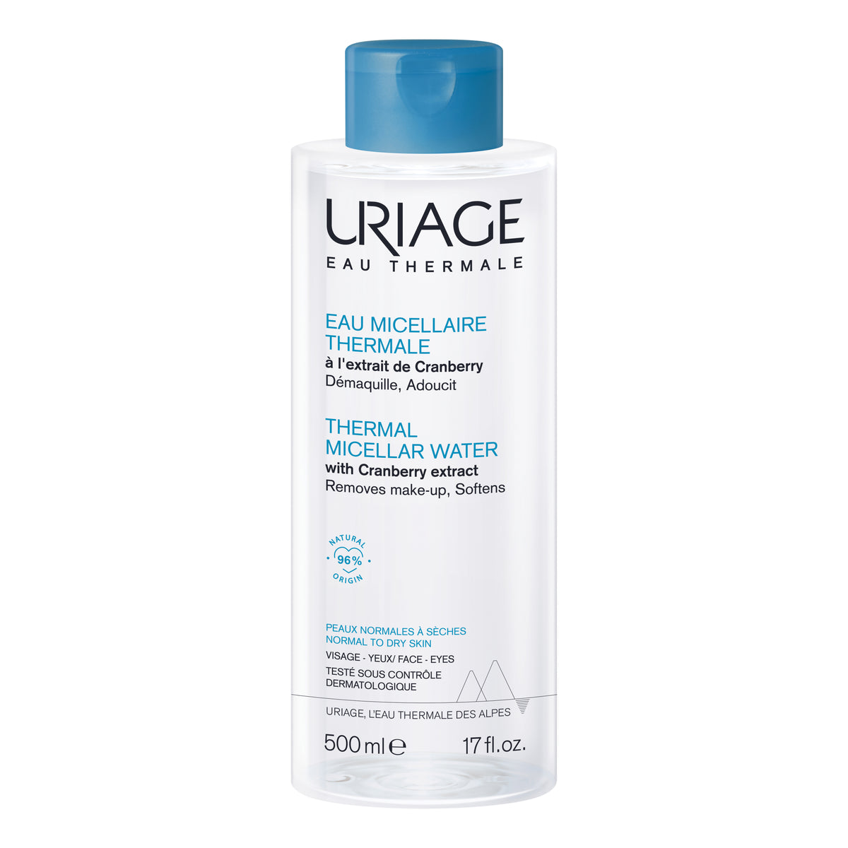 Uriage - Eau Micellaire Thermale Struccante Pelli Normali Secche 500ml  