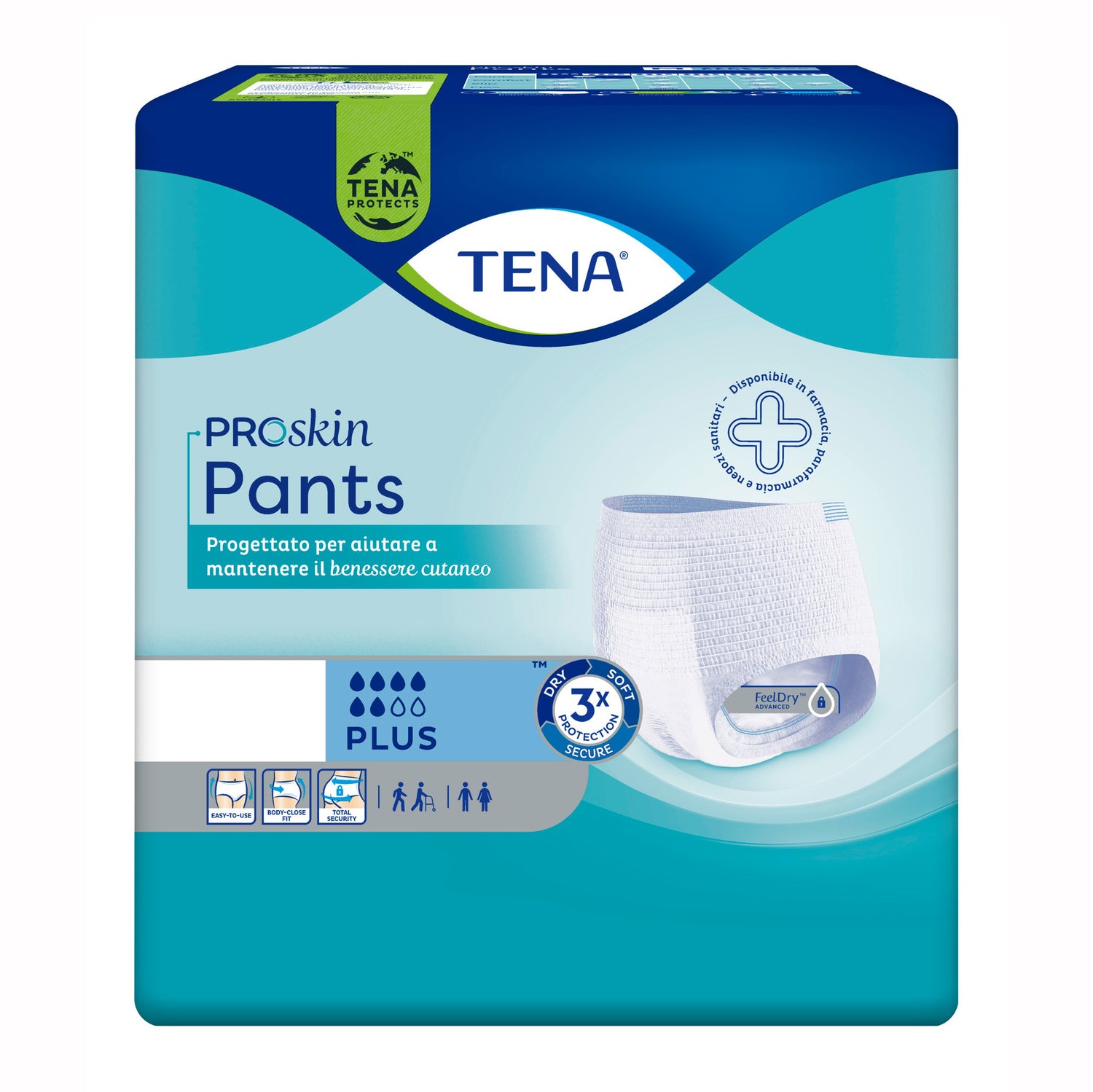 Tena Proskin Pants Plus L - Mutandine Assorbenti Per Incontinenza 14 Pezzi