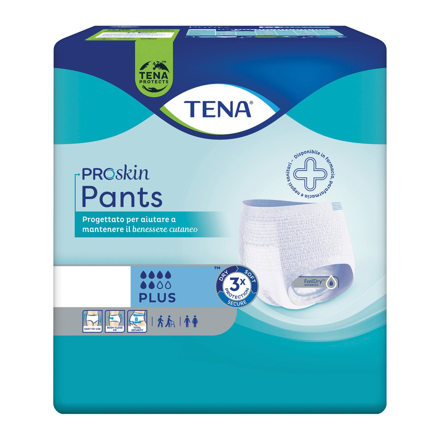 Tena Proskin Pants Plus XL - Mutandine Assorbenti Per Incontinenza 12 Pezzi