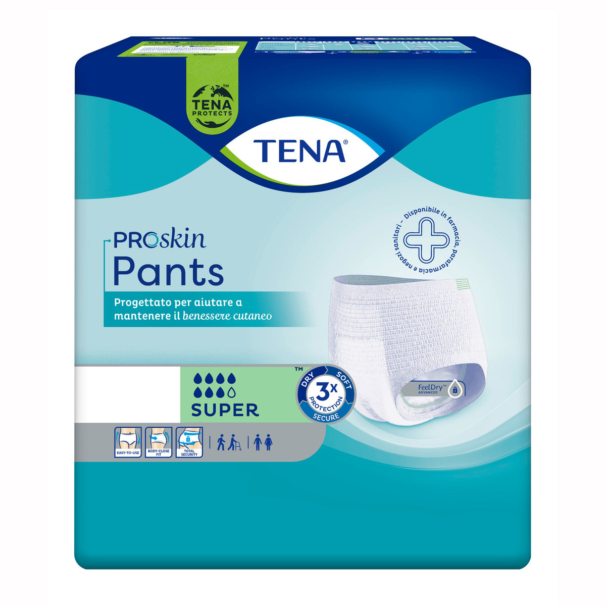 Tena Proskin Pants Super S - Mutandine Assorbenti Per Incontinenza 12 Pezzi  