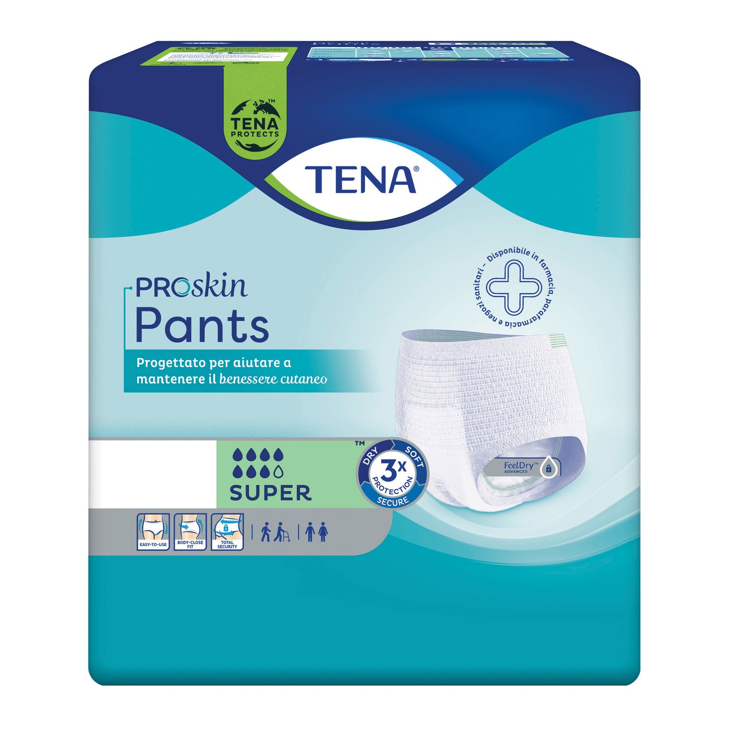 Tena Proskin Pants Super L - Mutandine Assorbenti Per Incontinenza 10 Pezzi