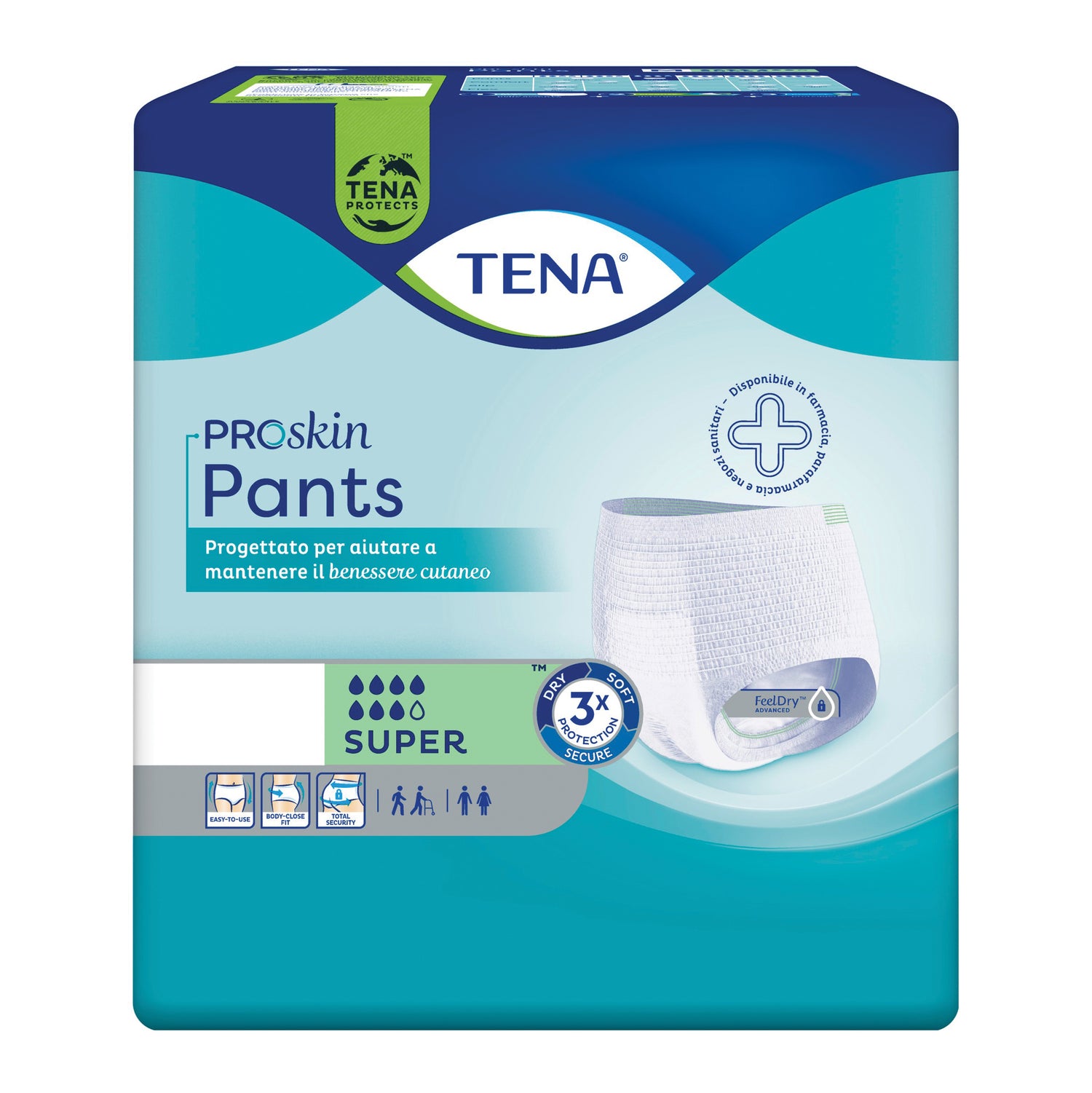 Tena Proskin Pants Super XL - Mutandine Assorbenti Per Incontinenza 12 Pezzi