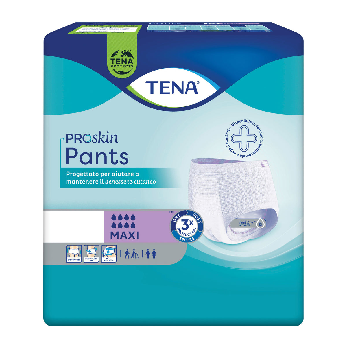Tena Proskin Pants Maxi L - Mutandine Assorbenti Per Incontinenza 8 Pezzi  