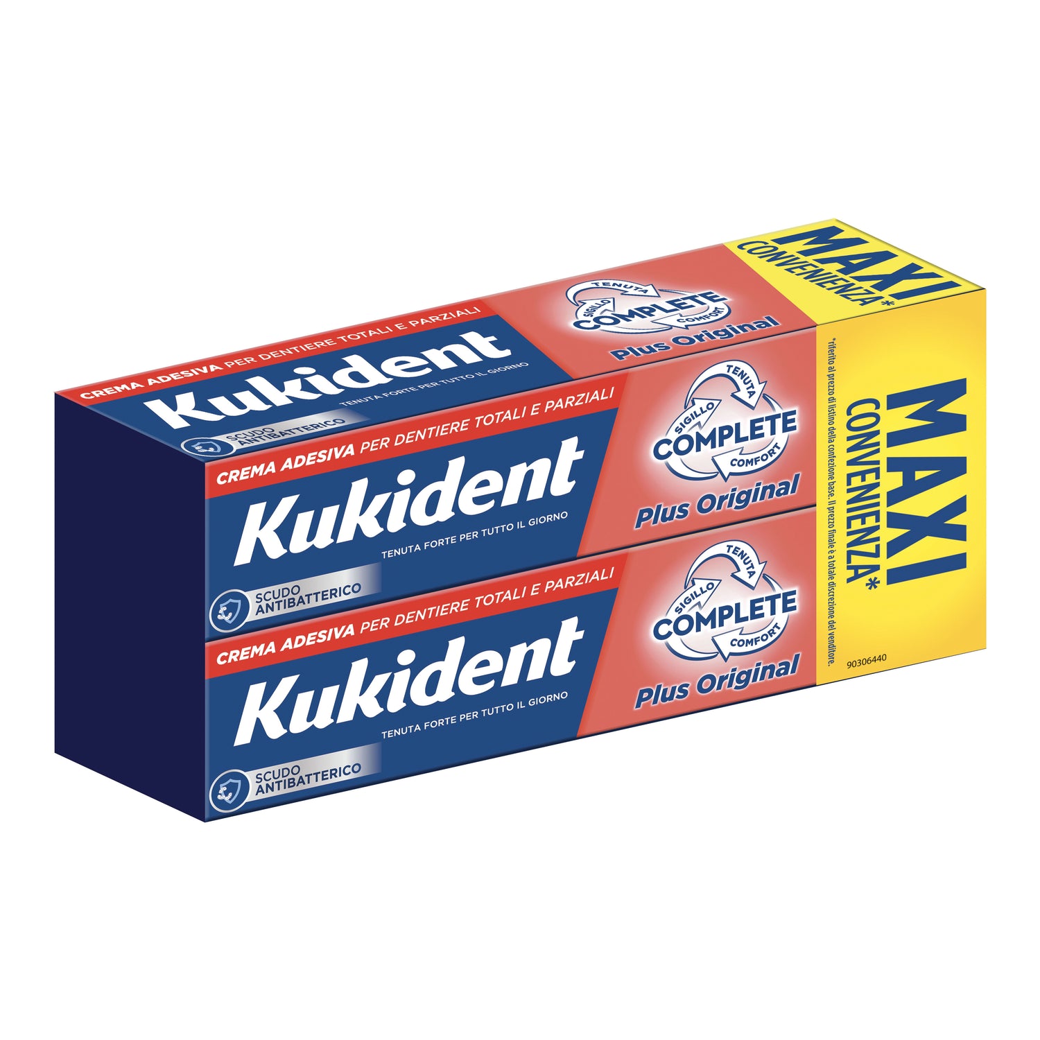 Kukident Complete Plus Original Formato MAXI Convenienza Pacco Doppio 2X65g