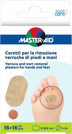 Master Aid Foot Care Cerotto Verruche Piedi E Mani 16 Pezzi  