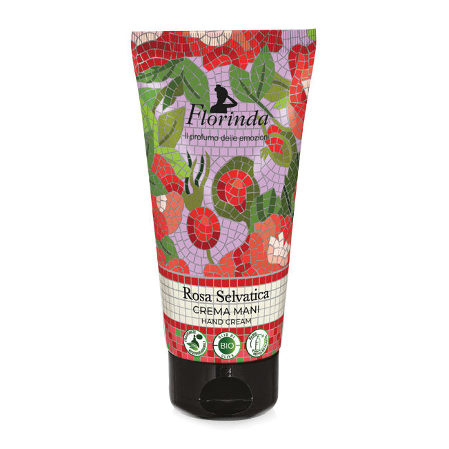Florinda - Crema Mani Mosaici Italiani Rosa Selvatica 75ml