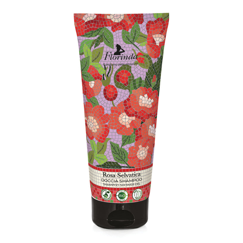Florinda - Doccia Shampoo Mosaici Italiani Rosa Selvatica 200ml