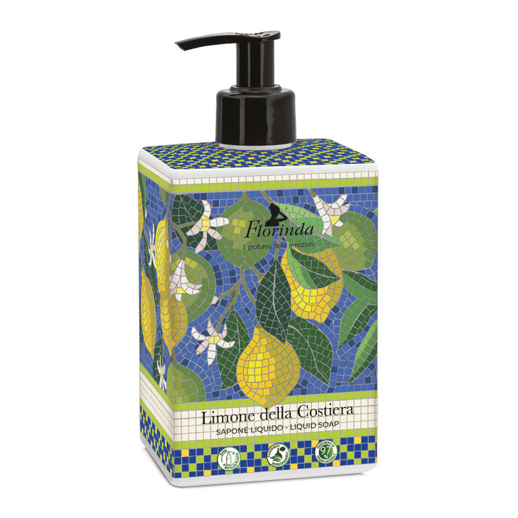 Florinda - Sapone Liquido Mosaici Italiani Sapone Liquido Limone Della Costiera 500ml