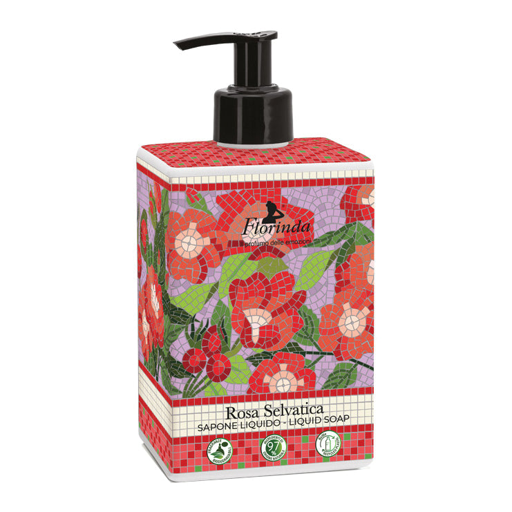 Florinda - Sapone Liquido Mosaici Italiani Rosa Selvatica 500ml