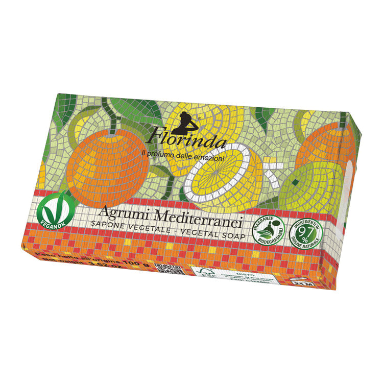 Florinda - Sapone Vegetale Mosaici Italiani Agrumi Mediterranei 100g