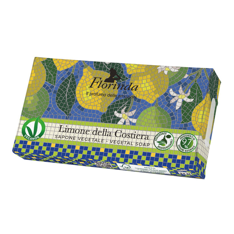 Florinda - Sapone Vegetale Mosaici Italiani Limone Della Costiera 100g