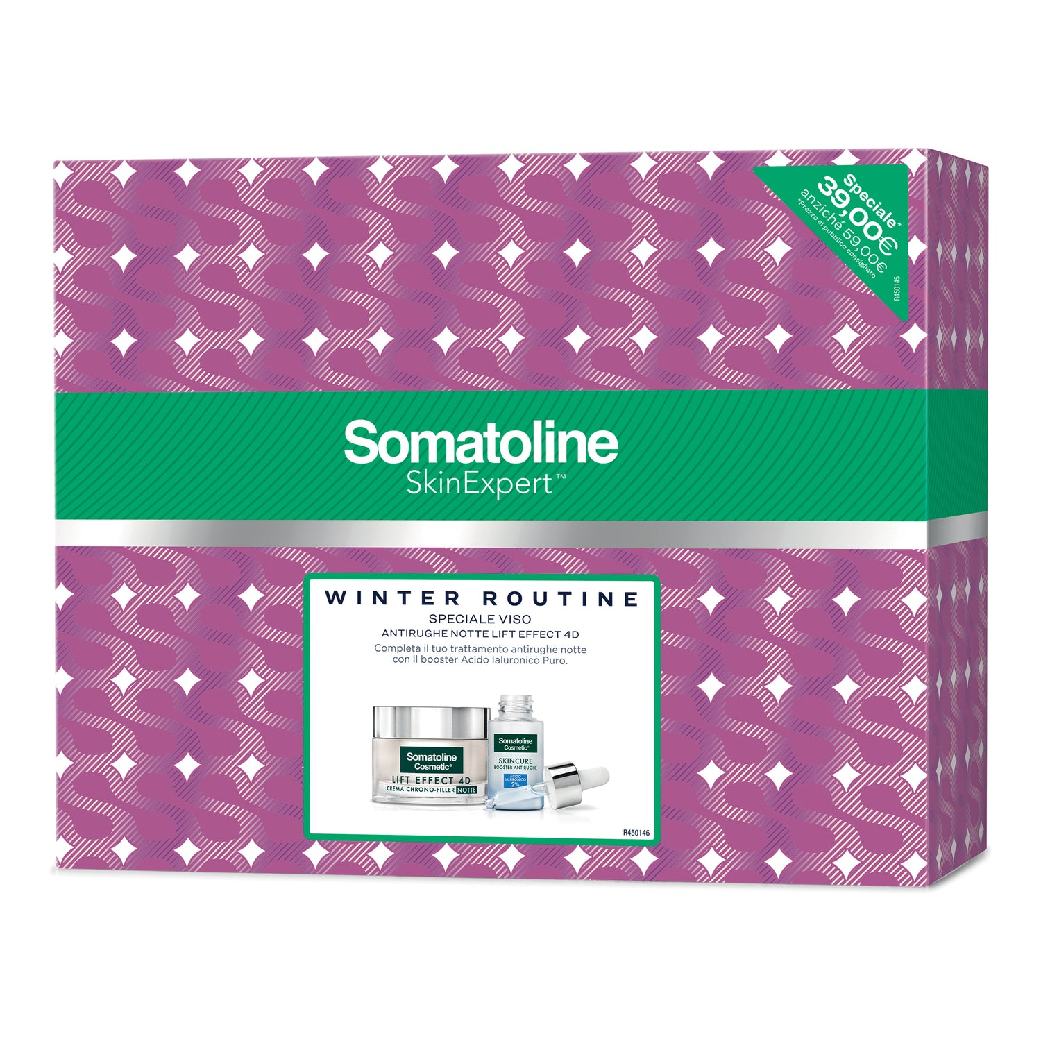Somatoline Skin Expert Cofanetto Easy Price 4D Booster Speciale Viso Anti-rughe Notte Lift Effect