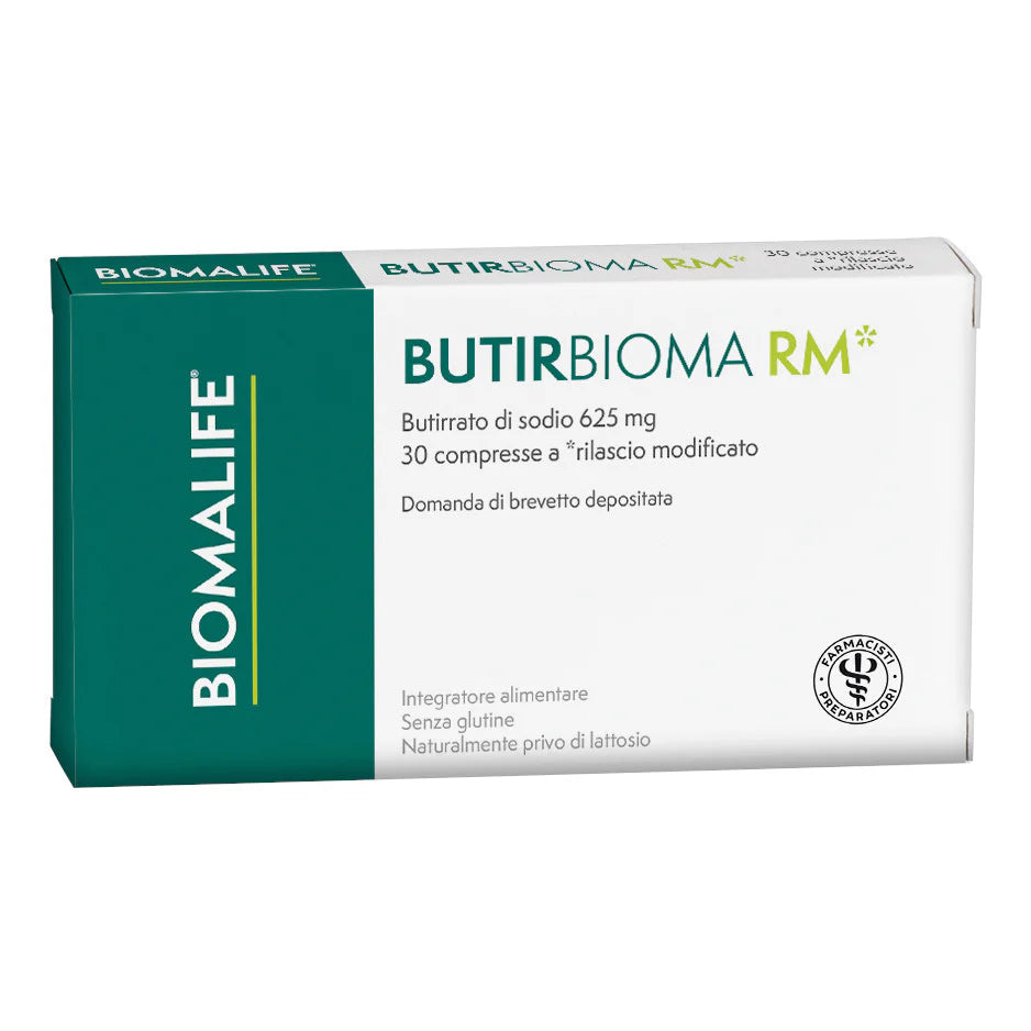Butirbioma | Integratore Benessere Intestinale Butirrato | 30 Compresse