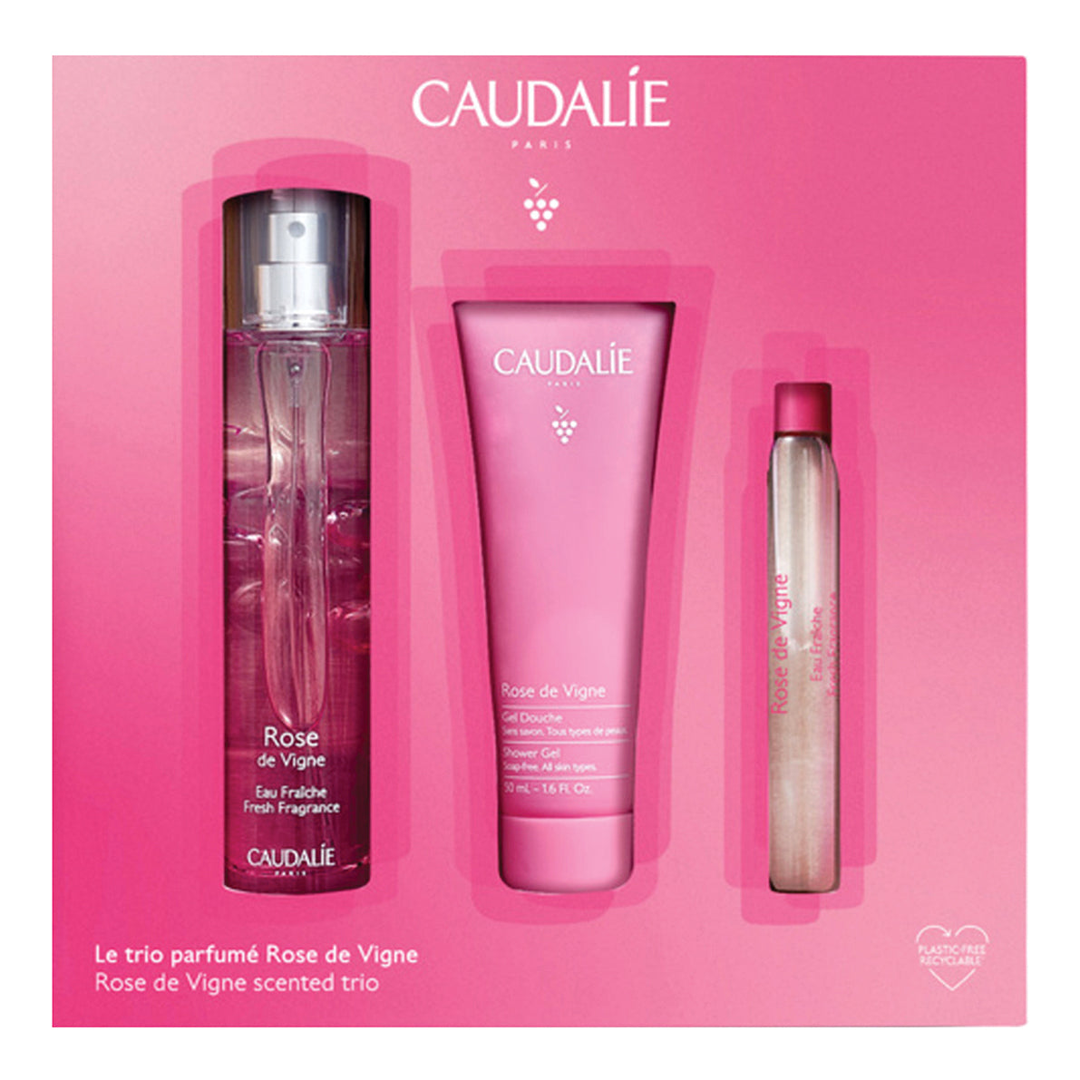 Caudalie - Cofanetto Xmas Trio Profumato Rose De Vigne