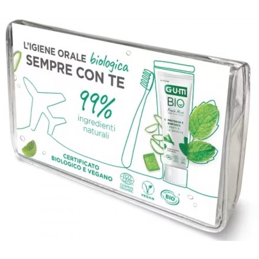 GUM Travel Kit Bio | Kit Igiene Orale da Viaggio | 1 Kit