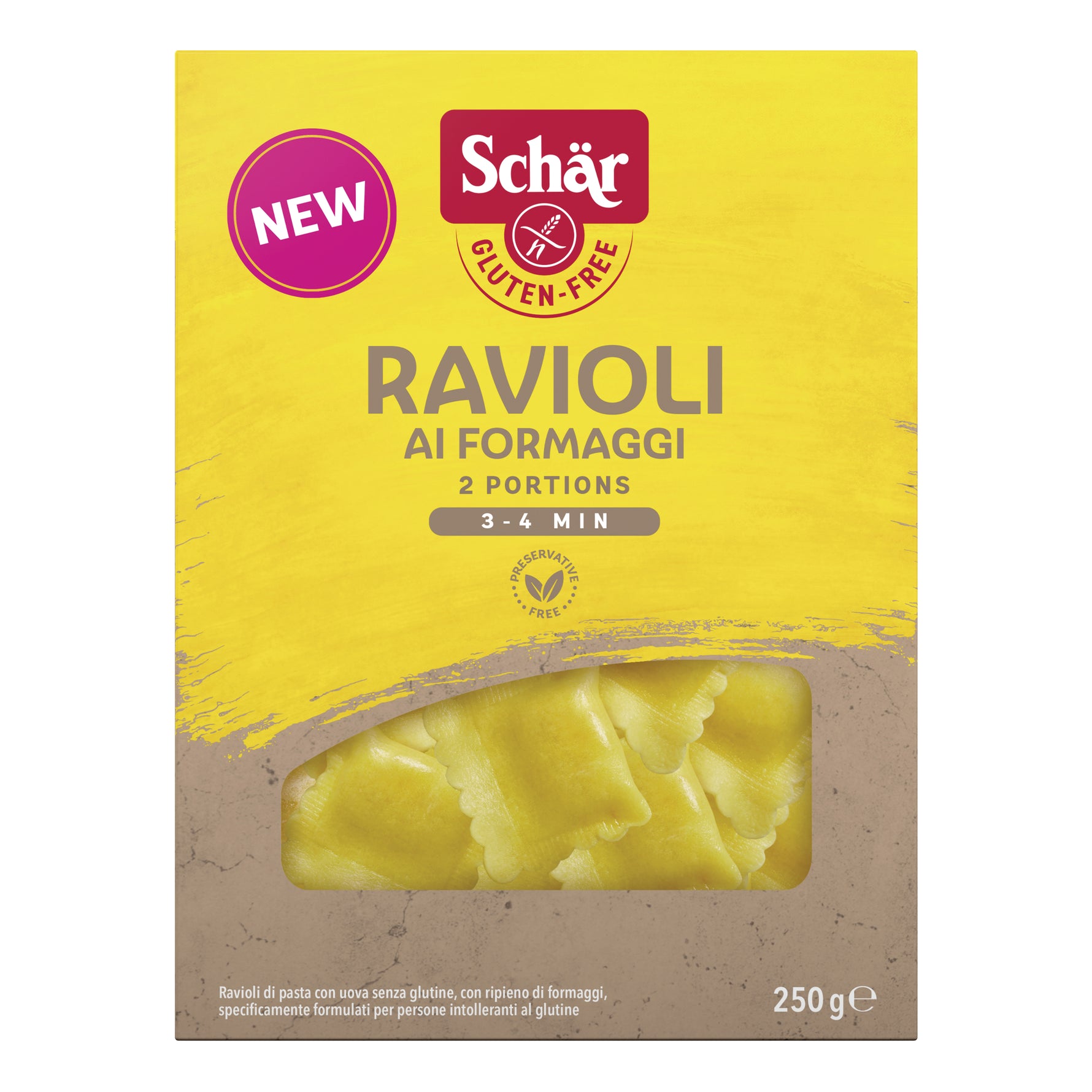 SCHAR RAVIOLI FORMAGGI 250G
