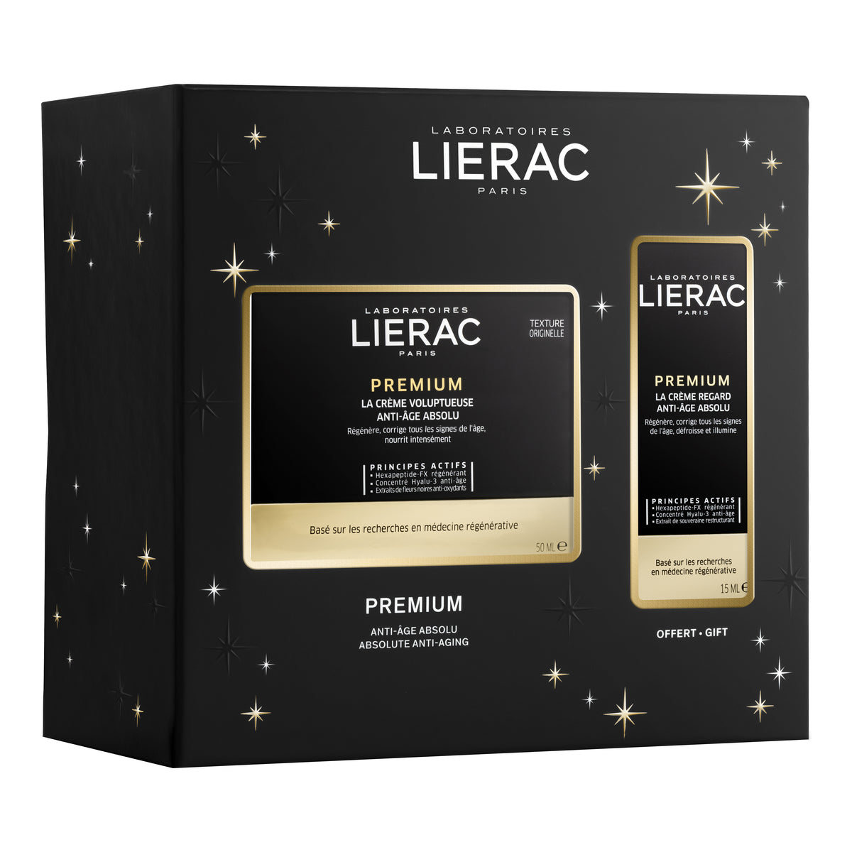 Lierac Cofanetto Regalo Premium Voluptueuse Crema 50 ml + Contorno Occhi 15 ml In Omaggio  
