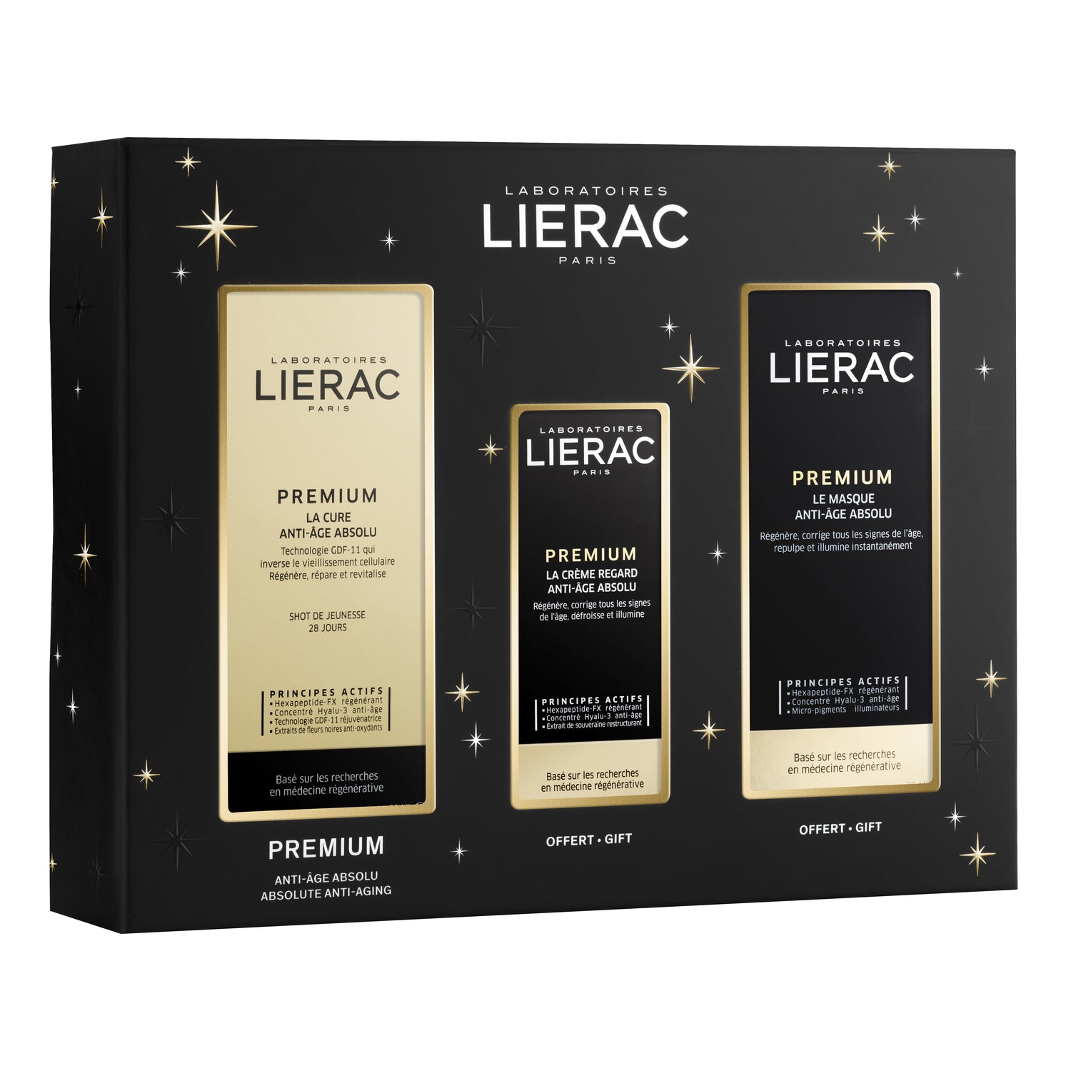 Lierac Cofanetto Regalo Premium La Cure Anti-Age 30 ml + Crema Contorno Occhi 15ml & Maschera 75ml In Omaggio