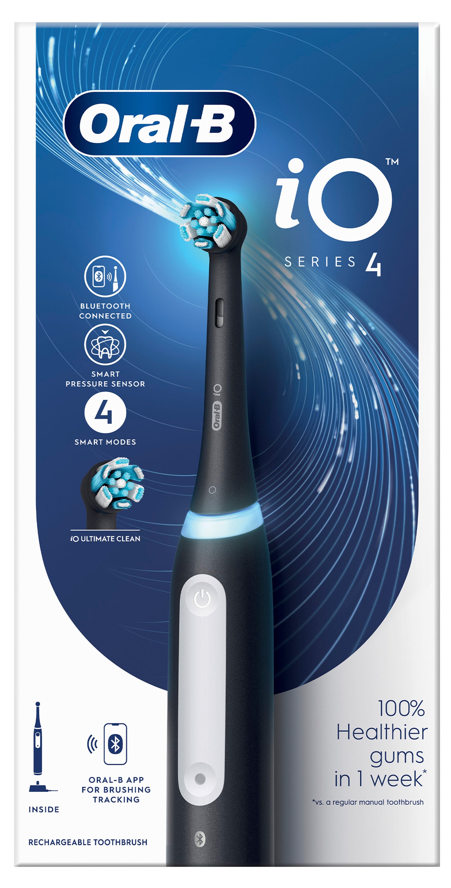 Oral-B iO Serie 4 Spazzolino Elettrico Black