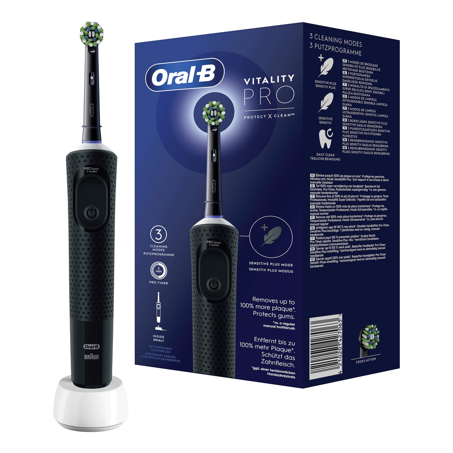 Oral-B Spazzolino Elettrico Vitality Pro Nero
