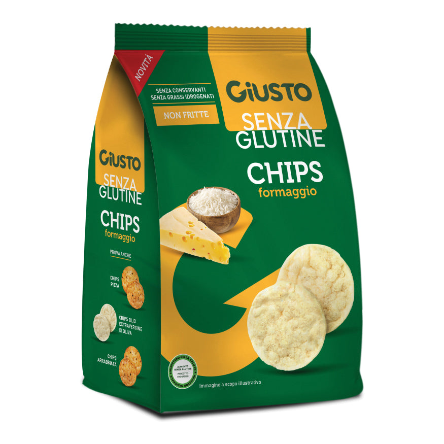 GIUSTO S/G CHIPS FORMAGGIO 40G
