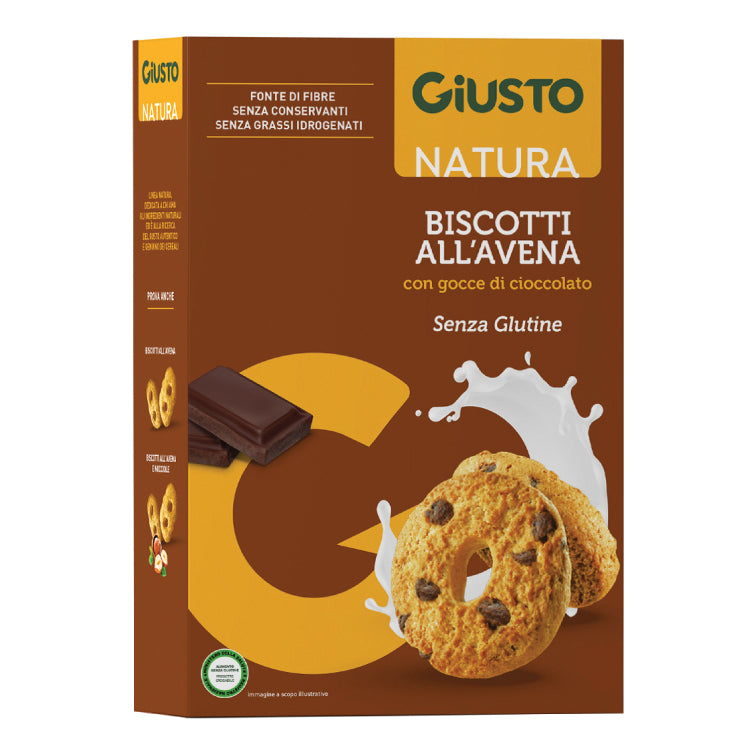 GIUSTO S/G BISCOTTI AVENA CIOC  
