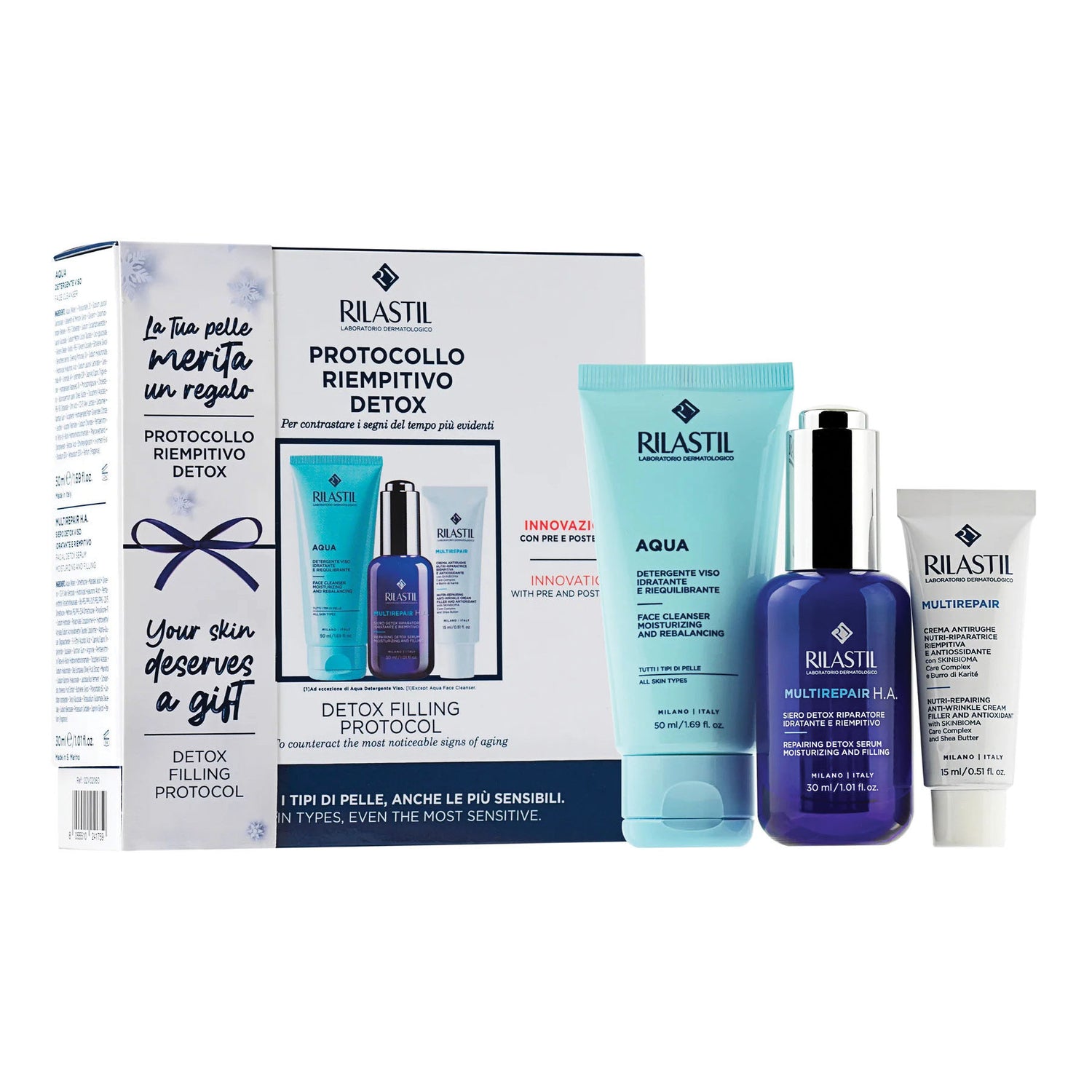 Rilastil Cofanetto Regalo Multirepair - Protocollo Riempitivo Detox
