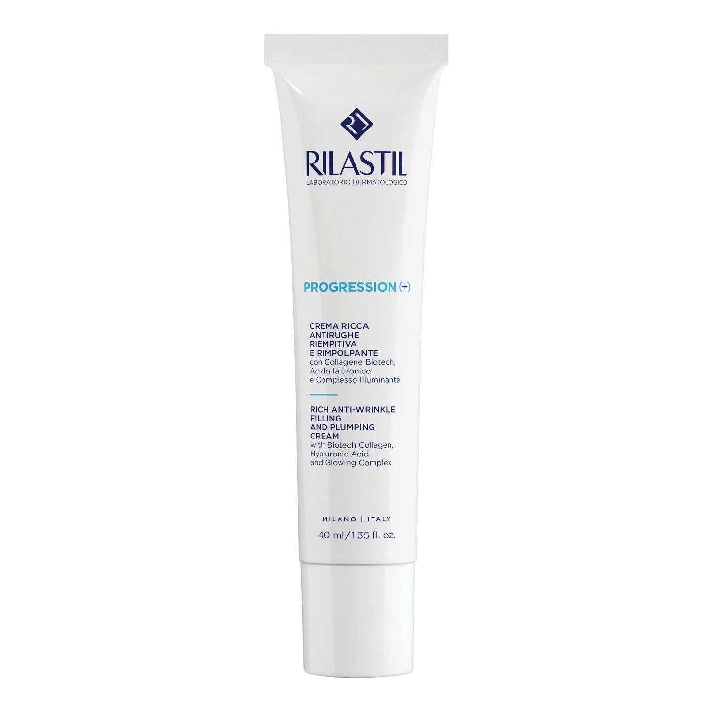 Rilastil Progression Crema Ricca Viso Antirughe Riempitiva e Rimpolpante 40ml
