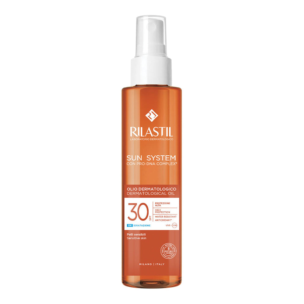 Rilastil Sun System Olio Solare Dermatologico Spf 30 Protezione Solare Alta 200ml