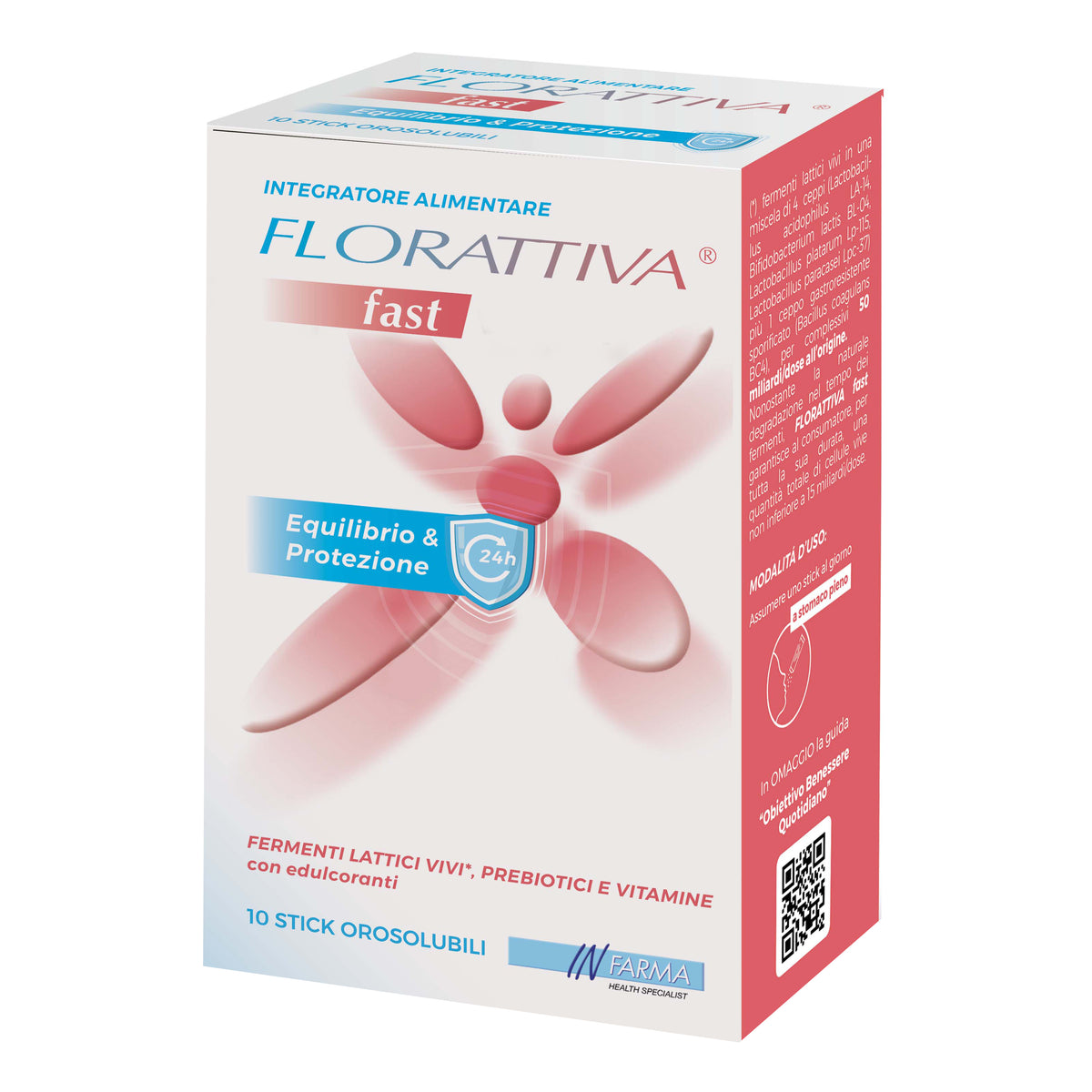 FLORATTIVA FAST 10STICK OROSOL  
