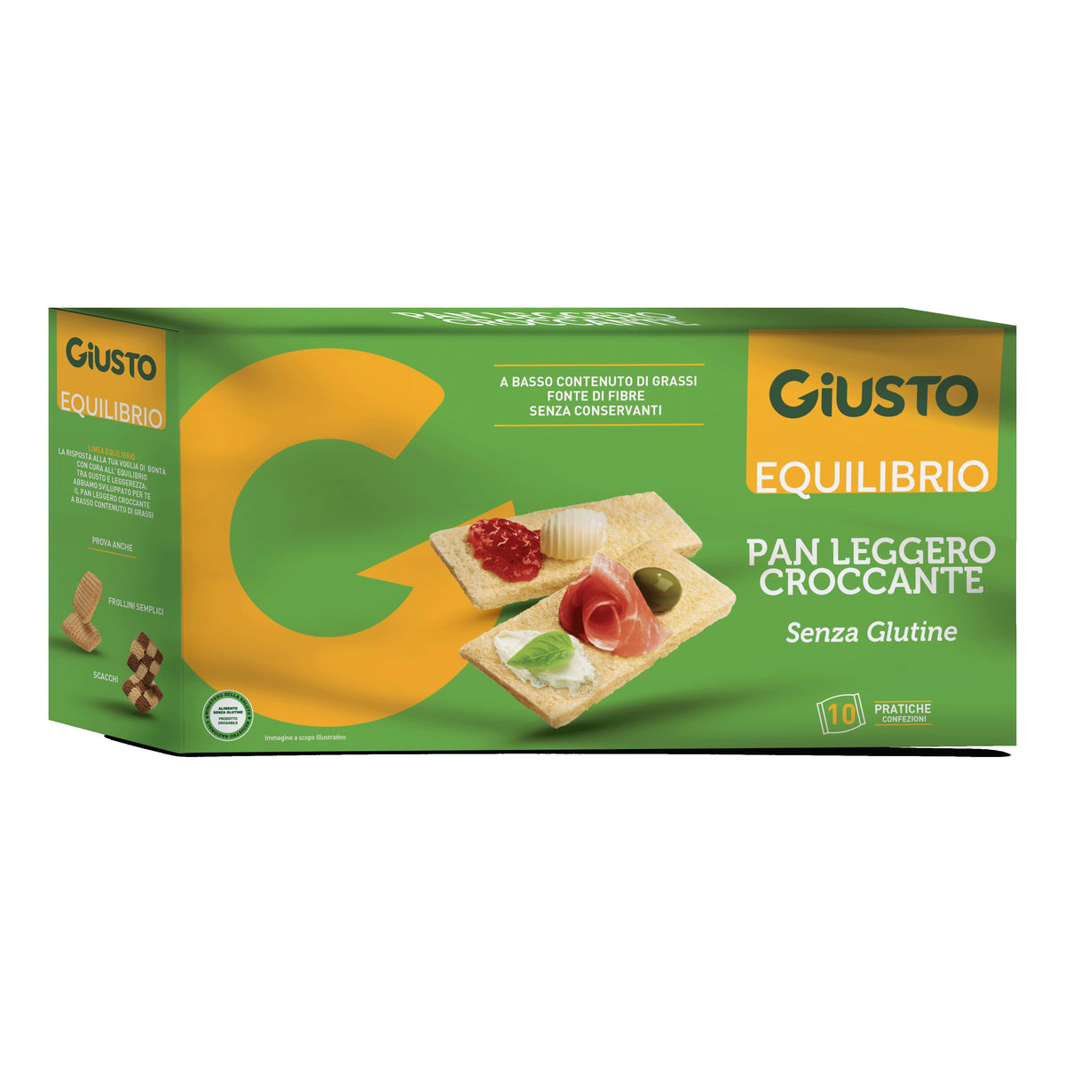 GIUSTO EQUIL S/G PAN LEG C250G  