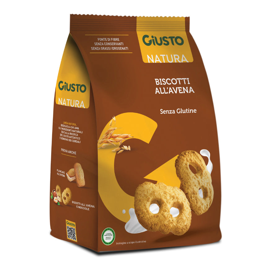 GIUSTO S/G BISCOTTI AVENA 250G  
