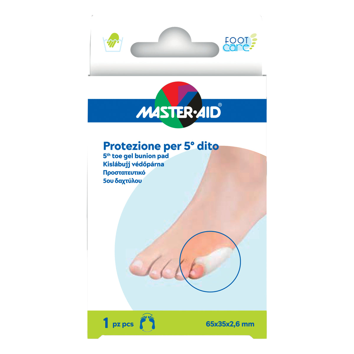 Master Aid Foot Care Protezione In Gel Conica Per Il Quinto Dito ( Minolo ) 2 Pezzi  