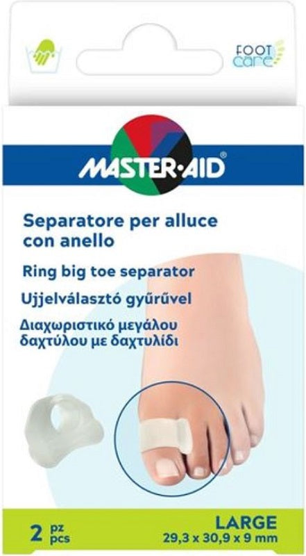 Master Aid Foot Care Separatore Alluce In Gel Con Anello Misura Small 2 Pezzi