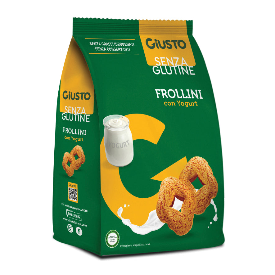 GIUSTO S/G FROLLINI YOGURT250G  