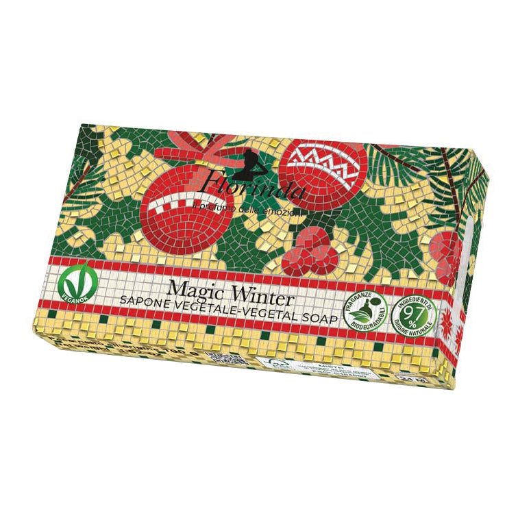 Florinda - Sapone Vegetale Mosaici Italiani Natale Magic Winter 100g
