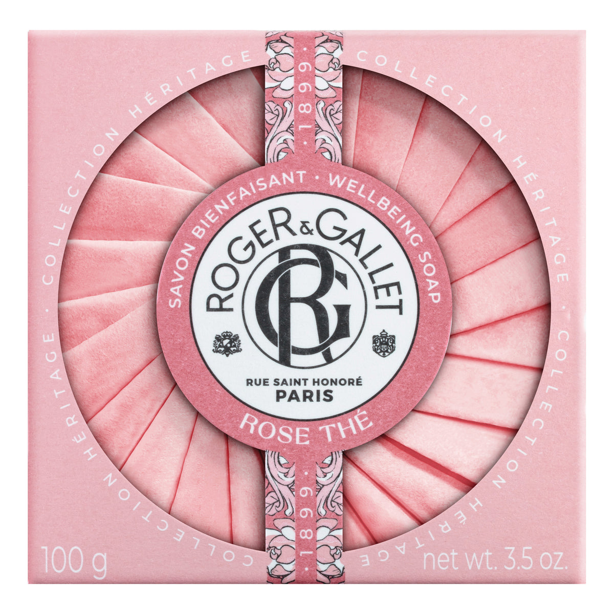 Roger&Gallet Heritage Rose Thé Saponetta Benessere 100 g