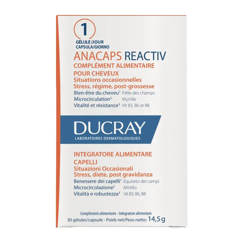 Ducray Anacaps Reactiv Caduta Capelli Occasionale 30 Capsule