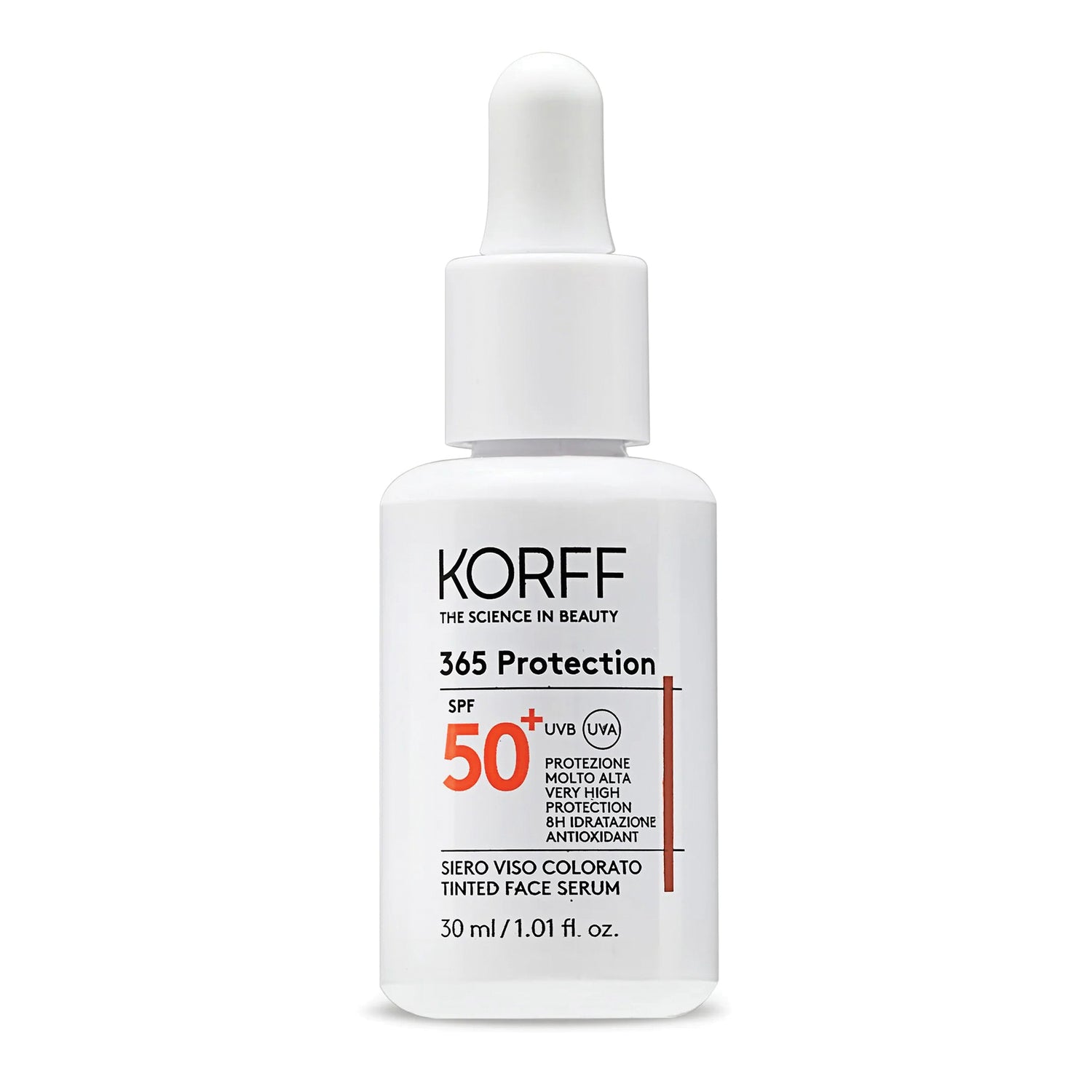 Korff Sun 365 Protection Siero Viso Colorato Spf 50+ Protezione Solare Molto Alta 30ml