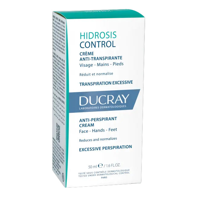 Ducray Hidrosis Control | Crema Anti-Traspirante Viso Mani Piedi | 50 ml 2 