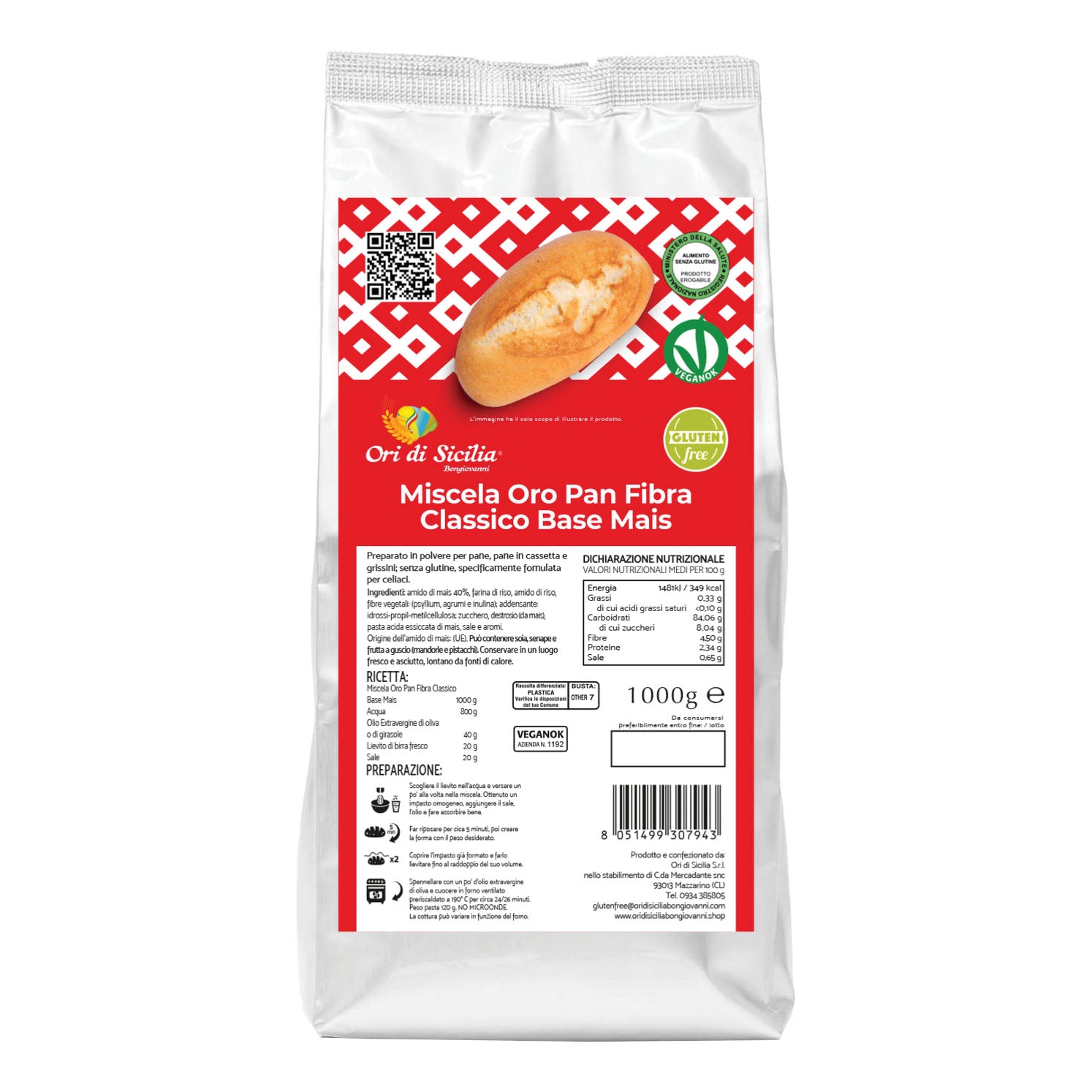 MIX ORO PAN BASE MAIS 1KG