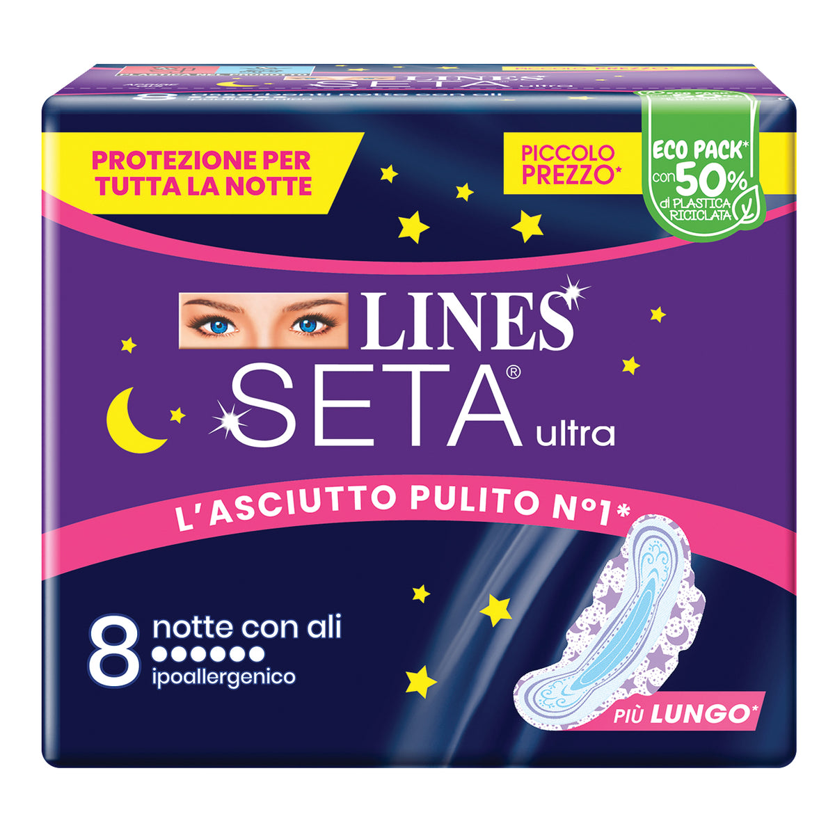 LINES SETA ULTRA NOTTE 8PZ  