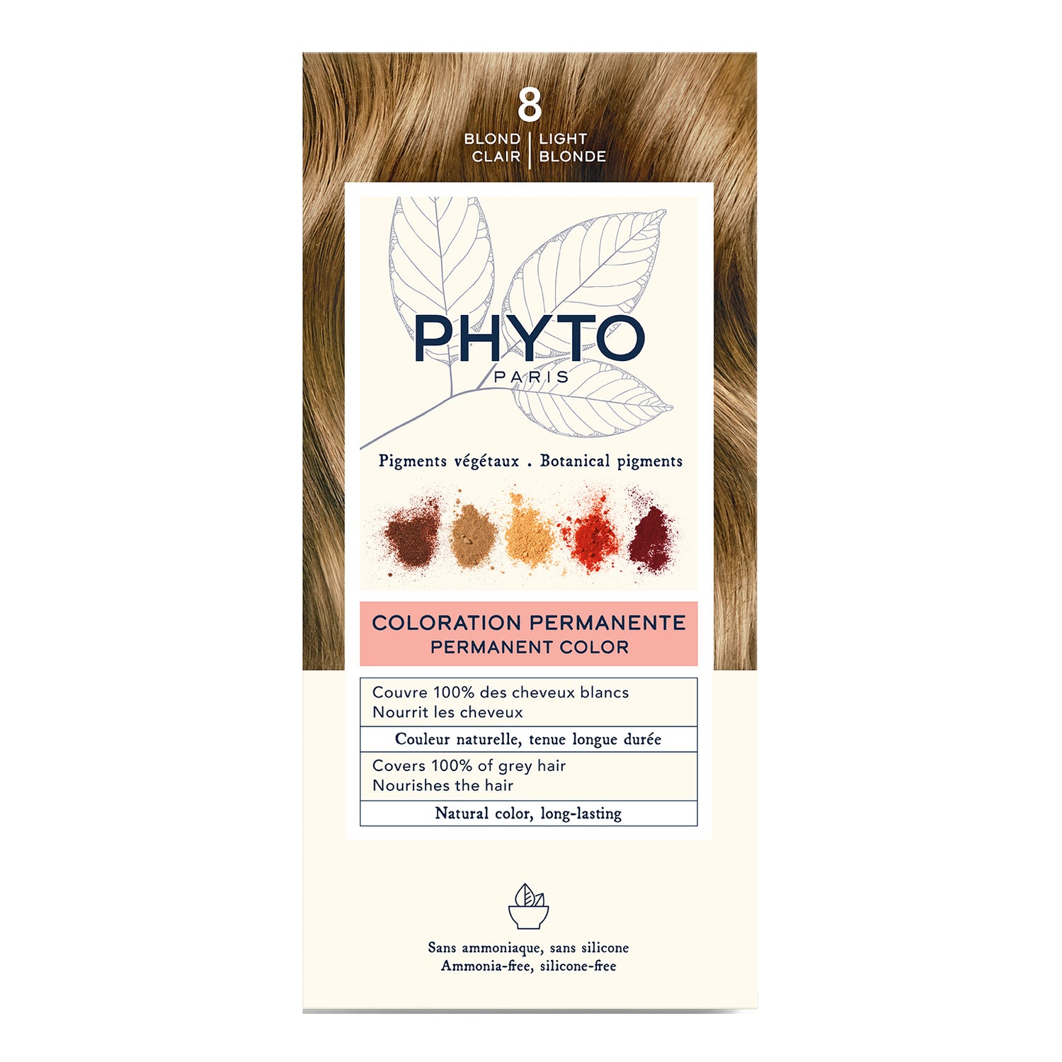 Phyto Phytocolor Kit Colorazione Permanente Capelli N.8 Biondo Chiaro