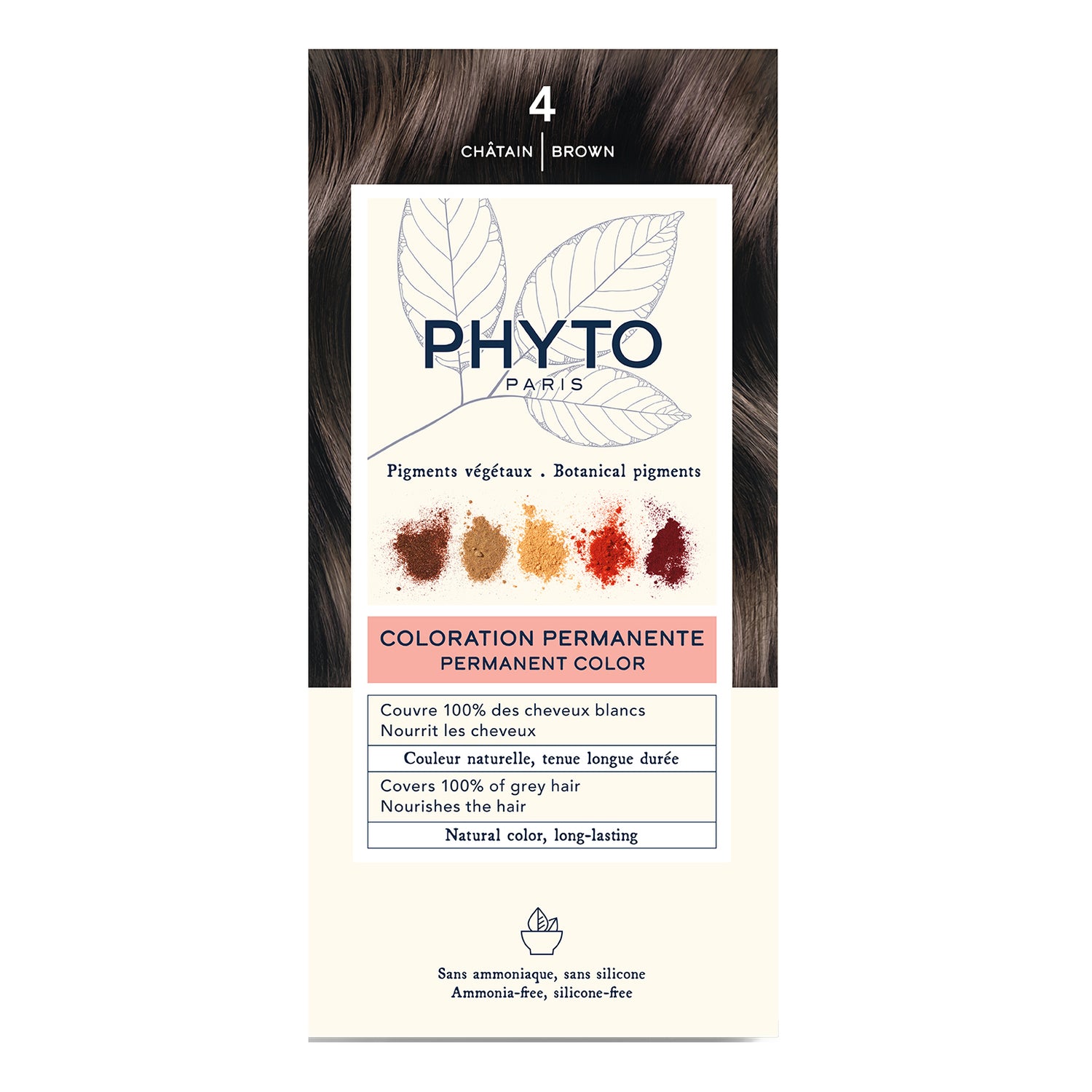Phyto Phytocolor Kit Colorazione Permanente Capelli N.4 Castano