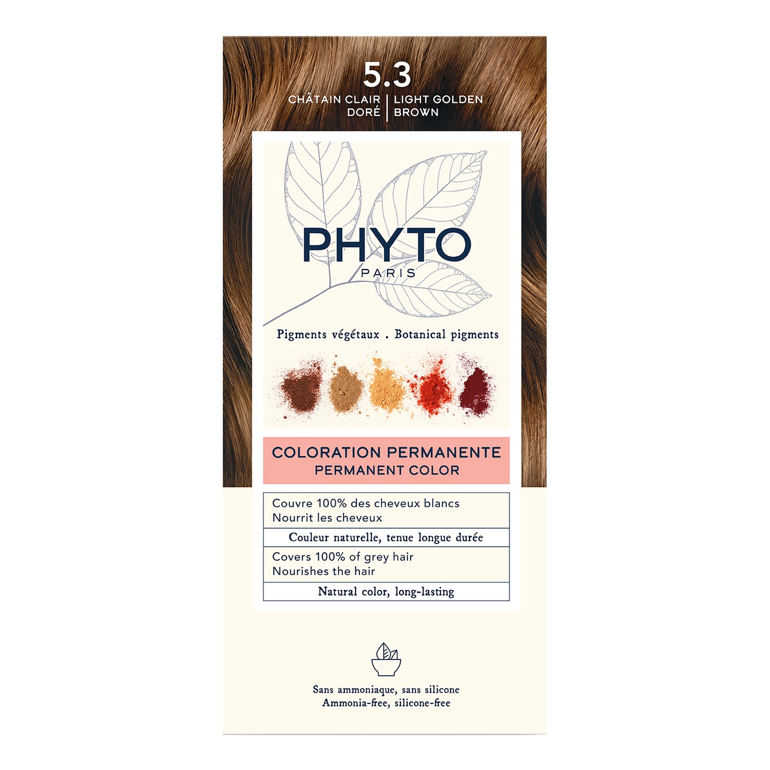 Phyto Phytocolor Kit Colorazione Permanente Capelli N.5,3 Castano Chiaro Dorato