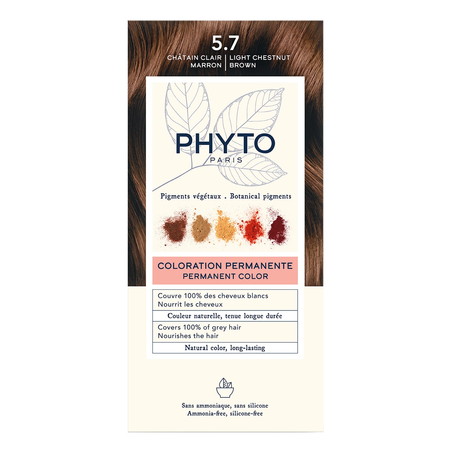 Phyto Phytocolor Kit Colorazione Permanente Capelli N.5,7 Castano Chiaro Tabacco