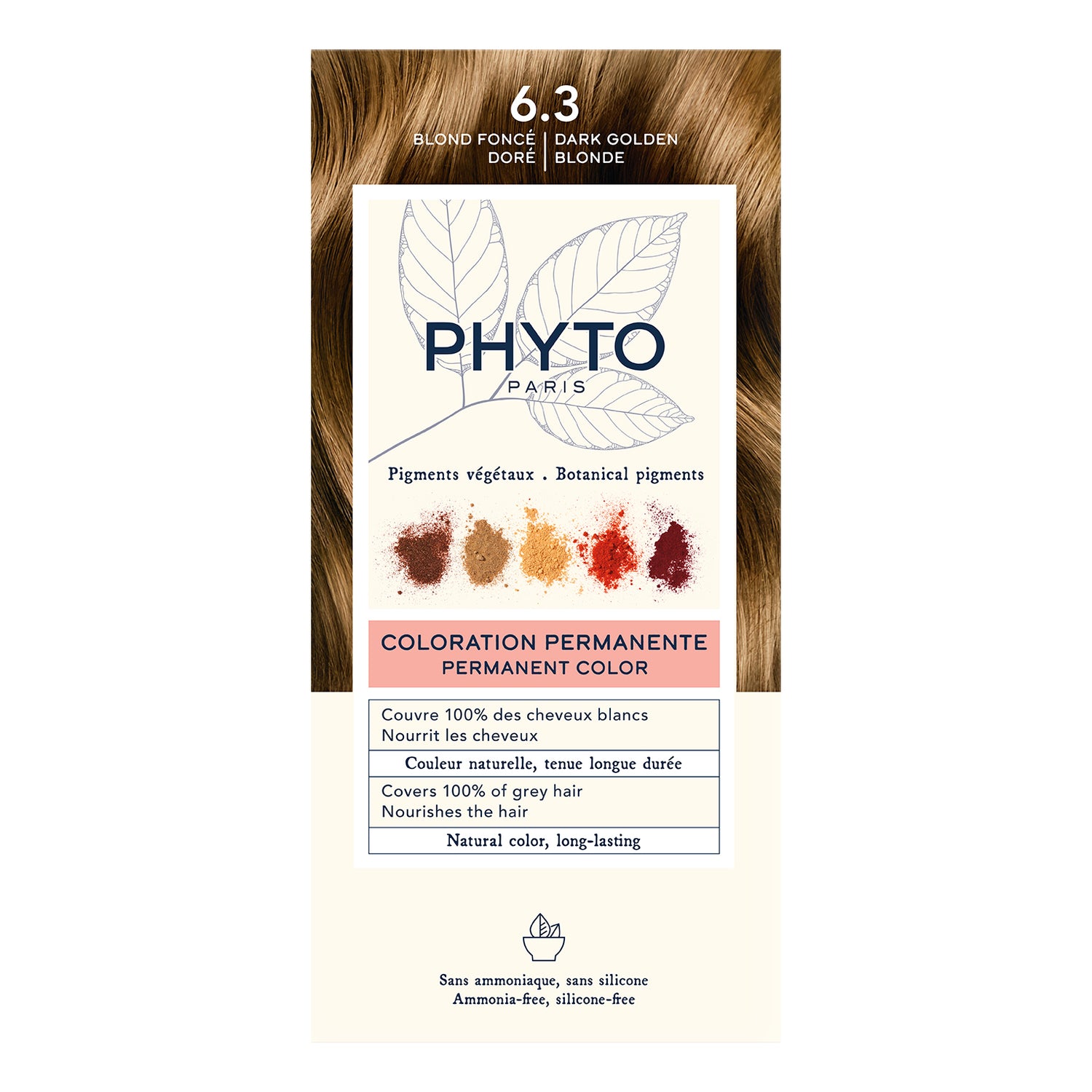 Phyto Phytocolor Kit Colorazione Permanente Capelli N.6,3 Biondo Scuro Dorato