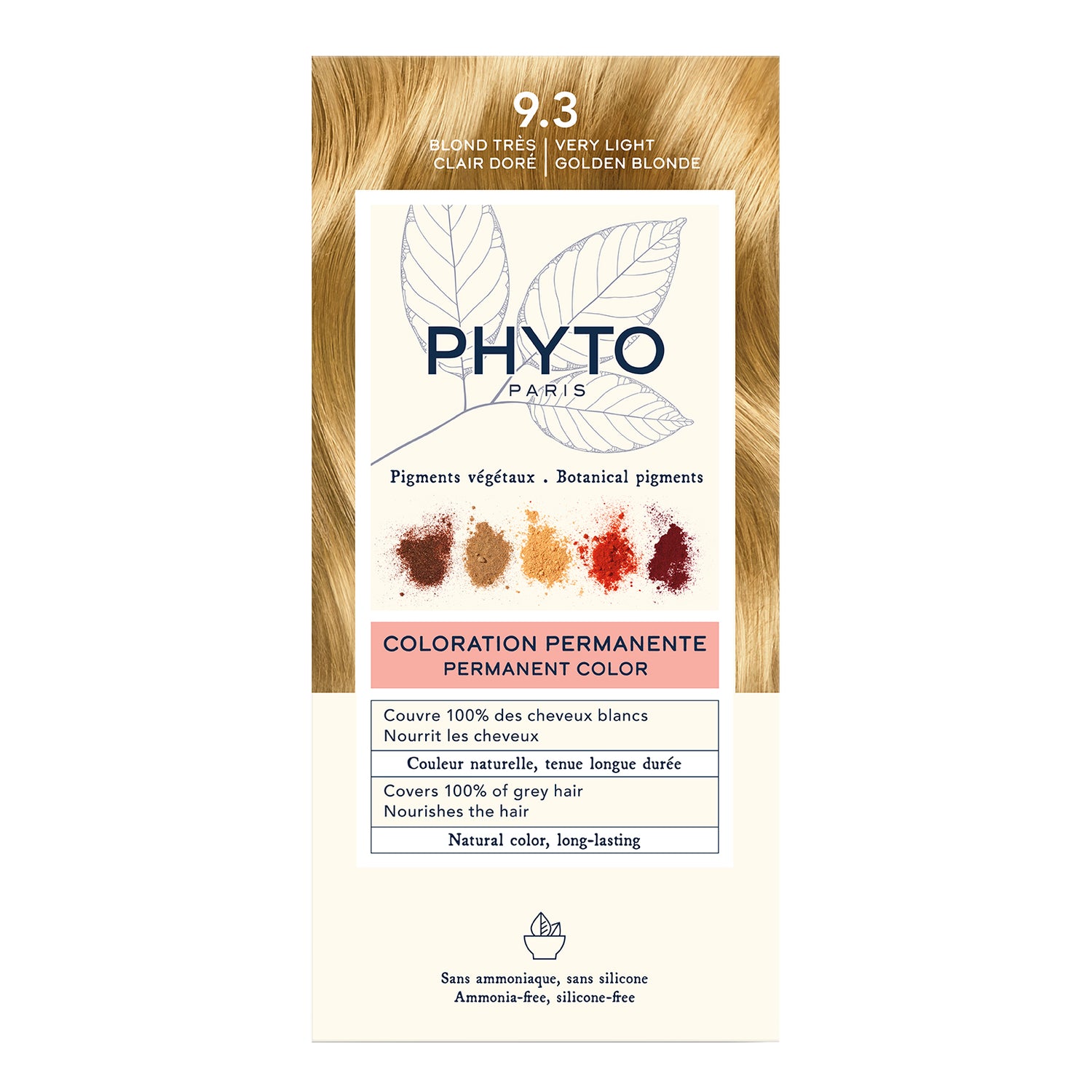 Phyto Phytocolor Kit Colorazione Permanente Capelli N.9,3 Biondo Chiarissimo Dorato