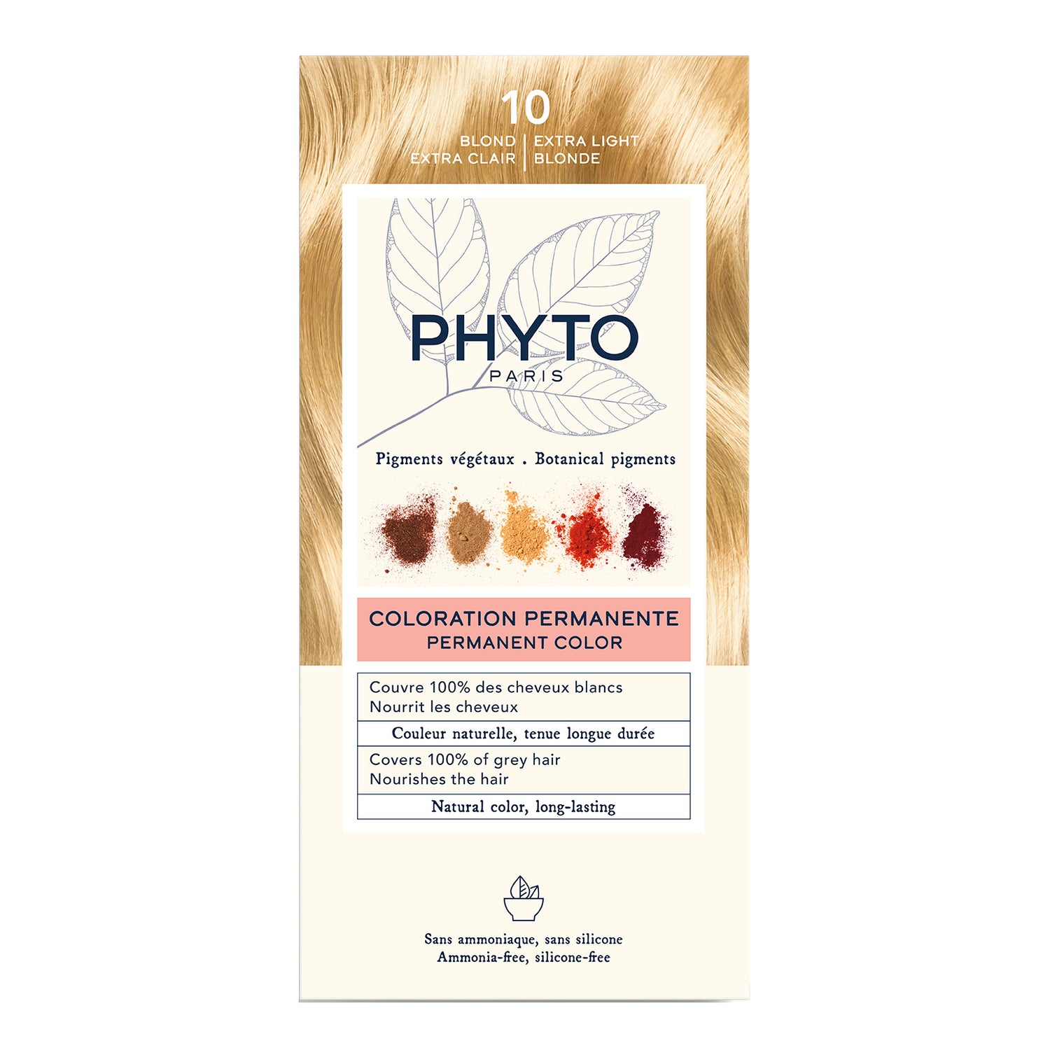 Phyto Phytocolor Kit Colorazione Permanente Capelli N.10 Biondo Chiarissimo Extra